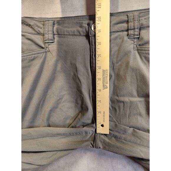 Eddie Bauer Travex Pants Women Size 14 Gray Nylon Stretch Hiking Outdoors Light - Picture 9 of 12